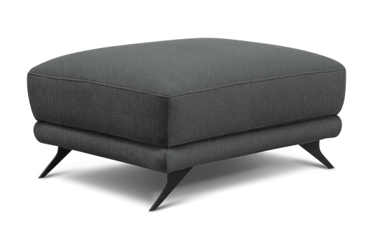 Pufa Megis Flores 04 w szarym kolorze została wykonana z przyjemnej w dotyku tkaniny. Designerski wygląd podkreśla elegancki charakter nowoczesnego wnętrza.