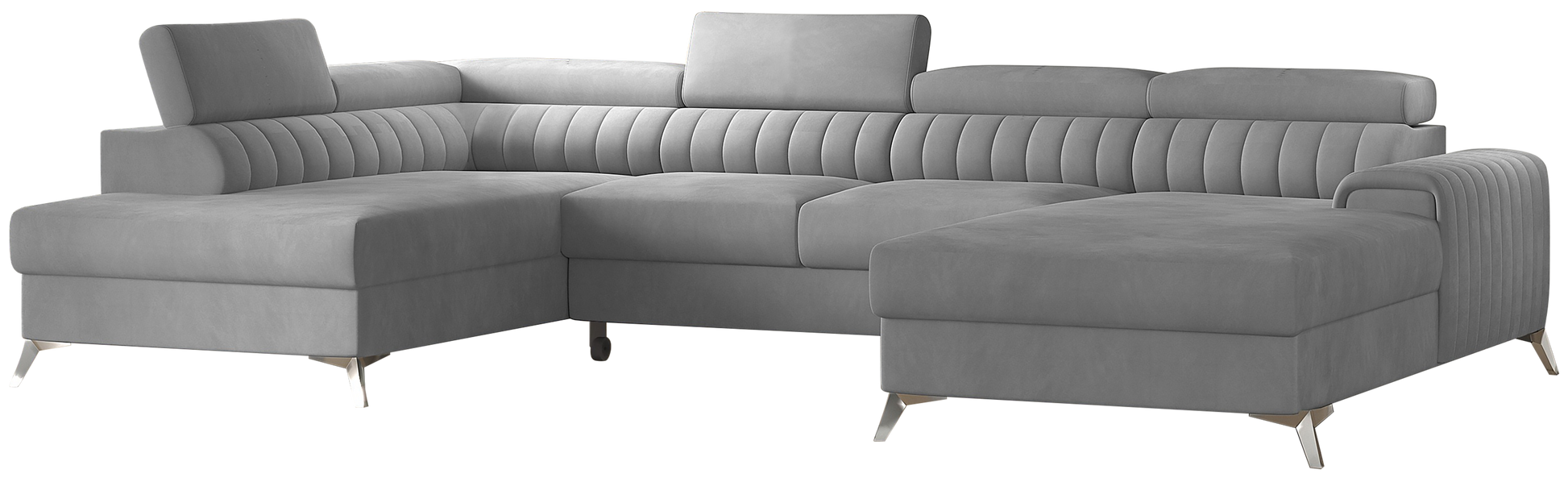 Narożnik Lacante Nube 03 jasnoszary na białym tle