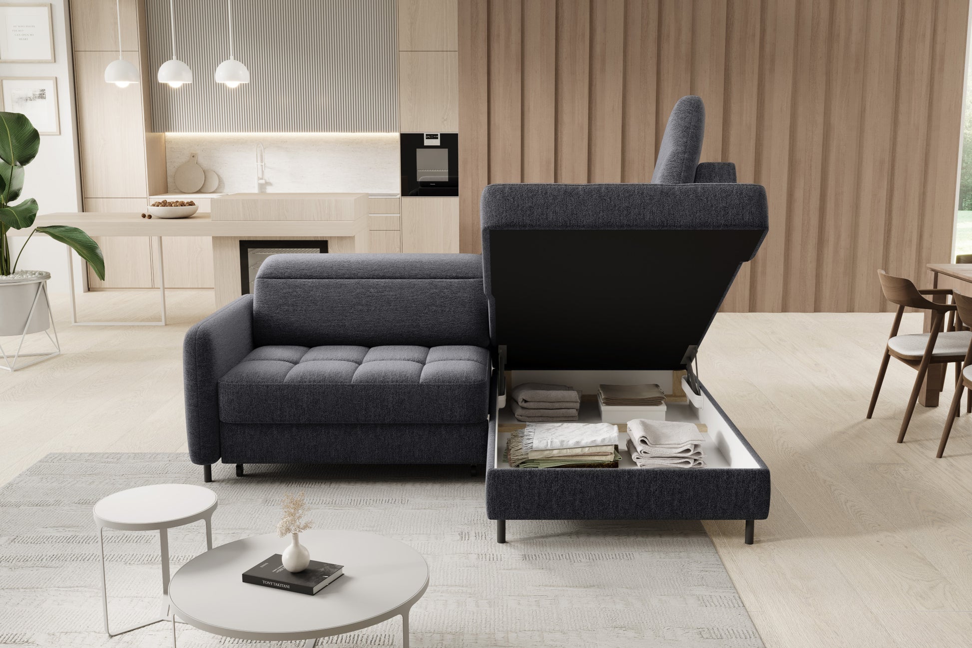 Barea prawy – pojemnik na pościel pod szezlongiem, Aspen 05