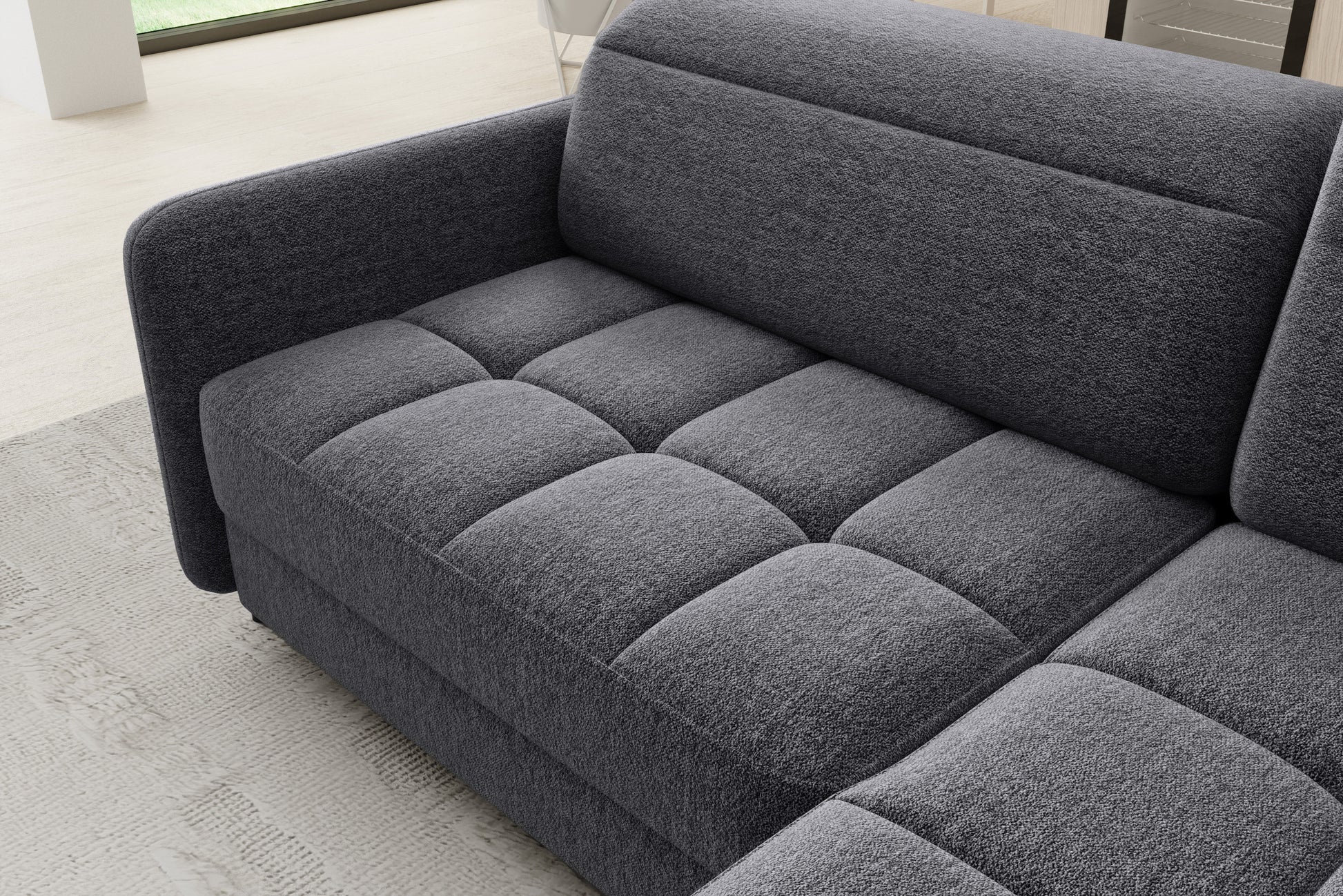 Detal siedziska i przeszyć, regulowane zagłówki – Barea prawy Aspen 05