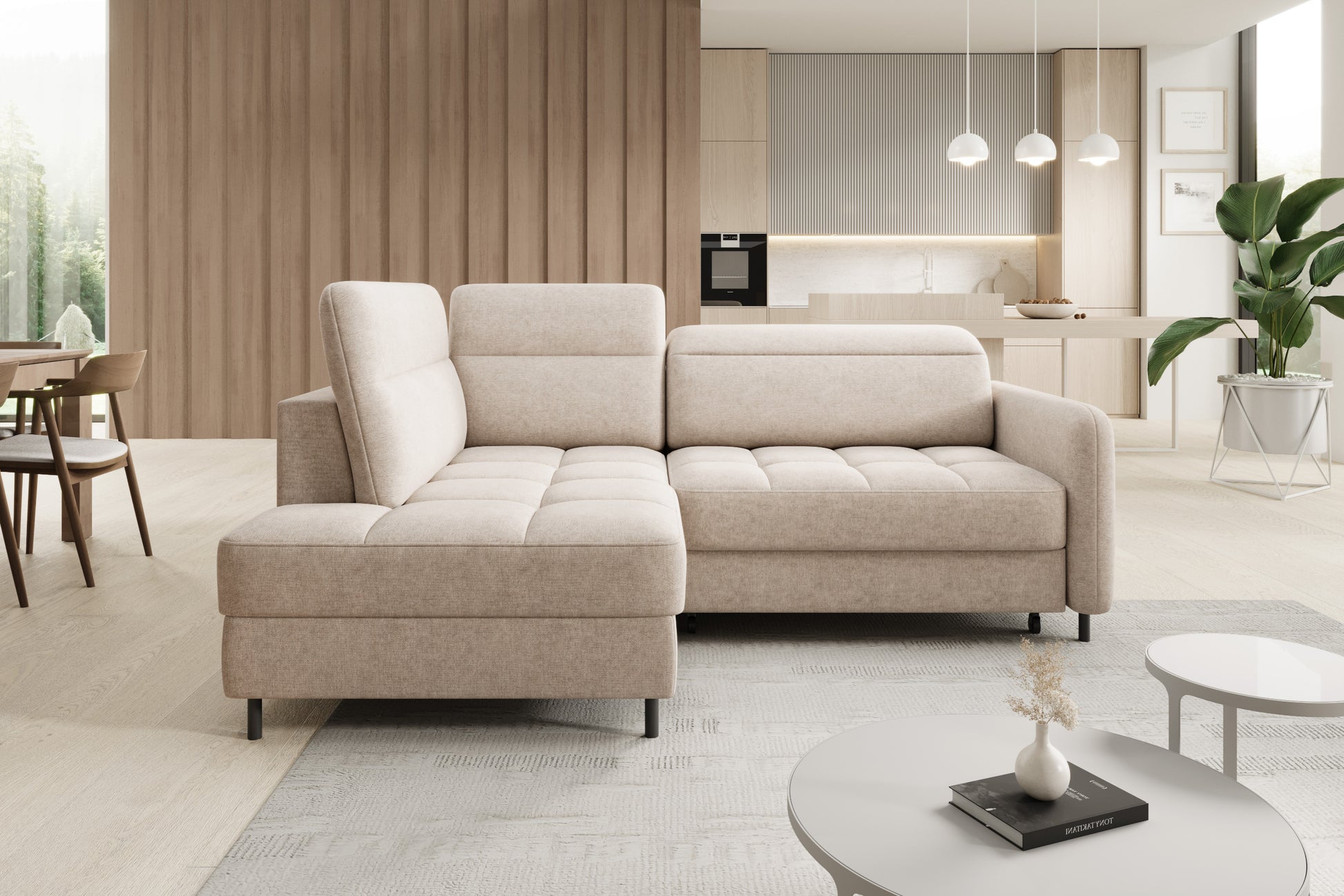 Barea lewy – układ L, tkanina Raquel 18