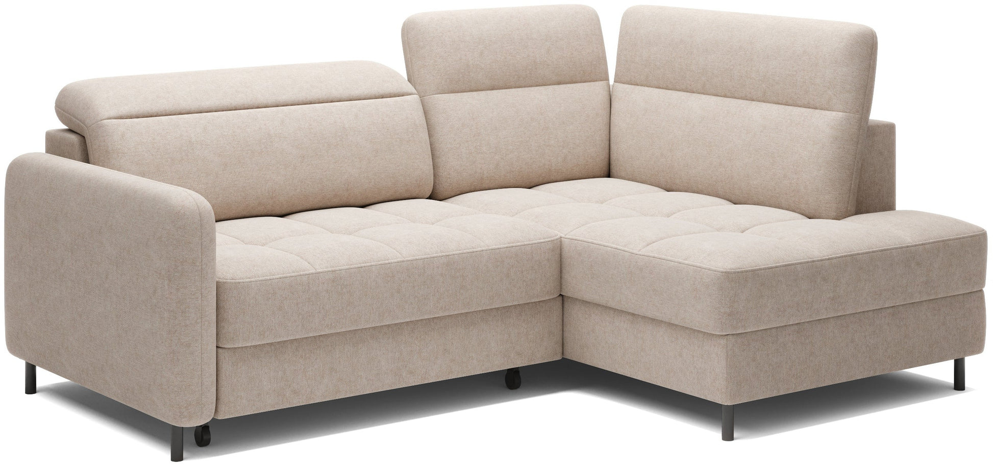 Barea prawy – układ L, kolor beżowy Raquel 18