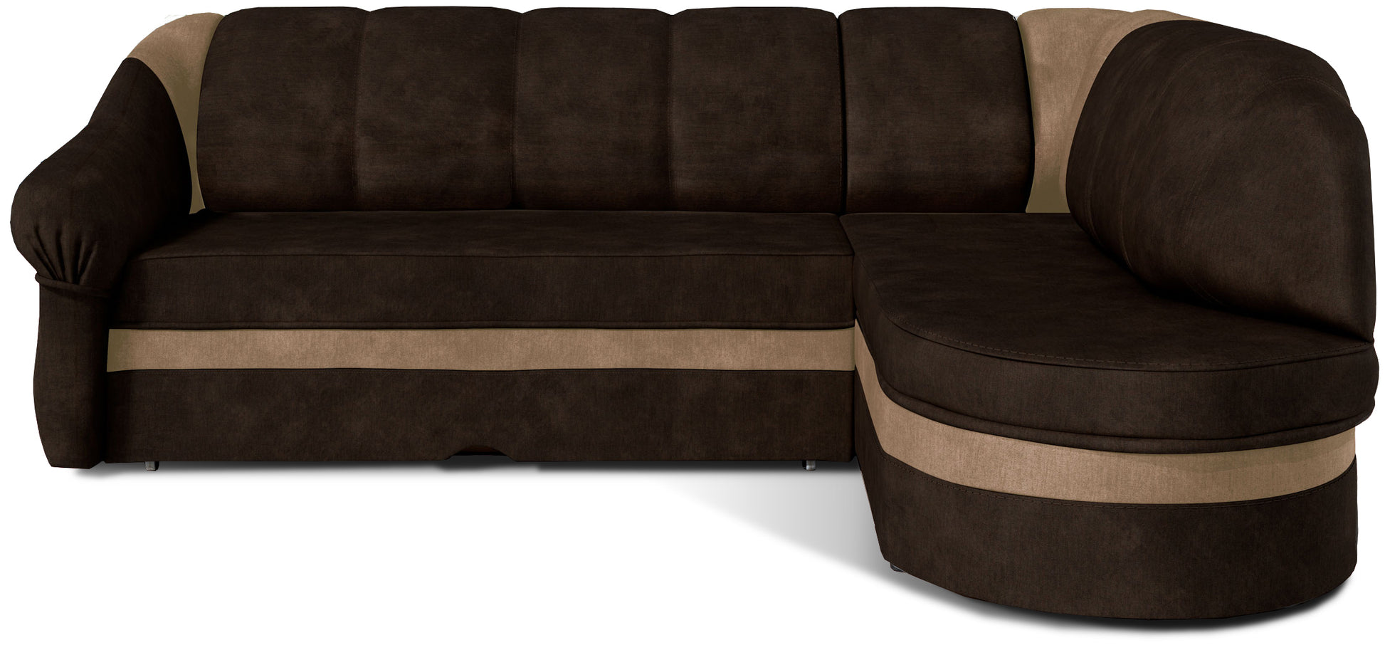 Narożnik Benano lewostronny, Monolith 29 brązowy z jasnobrązowymi wstawkami Monolith 09 – zdjęcie produktowe