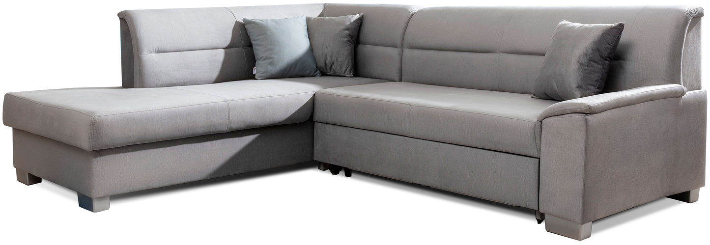 Narożnik Bergen lewostronny, Monolith 84 jasnoszary z szarymi wstawkami Monolith 85 – zdjęcie produktowe