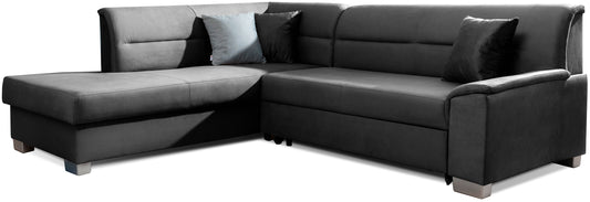 Narożnik Bergen lewostronny w tkaninie Monolith 97 ciemnoszary – zdjęcie produktowe