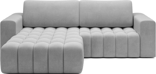 Narożnik Bonett, tkanina Monolith 84 jasnoszary, układ lewy — packshot.