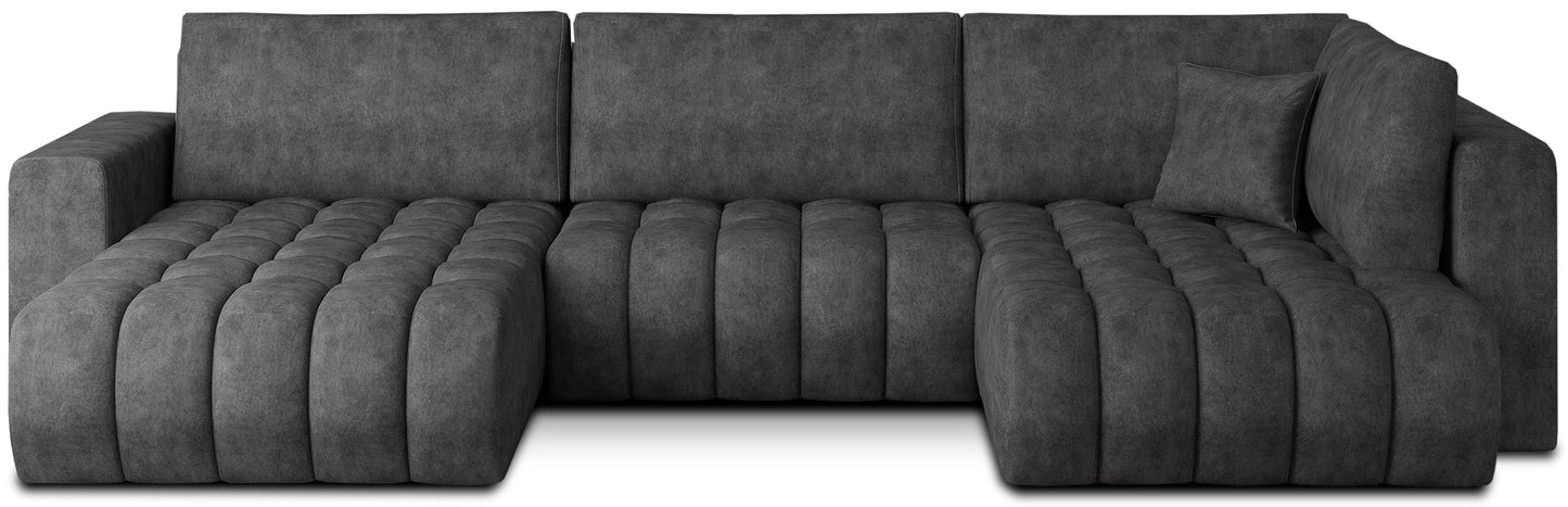 Narożnik Bonito, Leve 05 ciemnoszary – packshot na białym tle