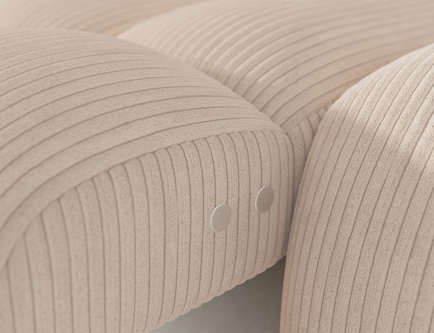 Sztruks Jarell 20 w odcieniu beżu – miękka faktura, trwałość i elegancki design. Idealny detal mebla premium.