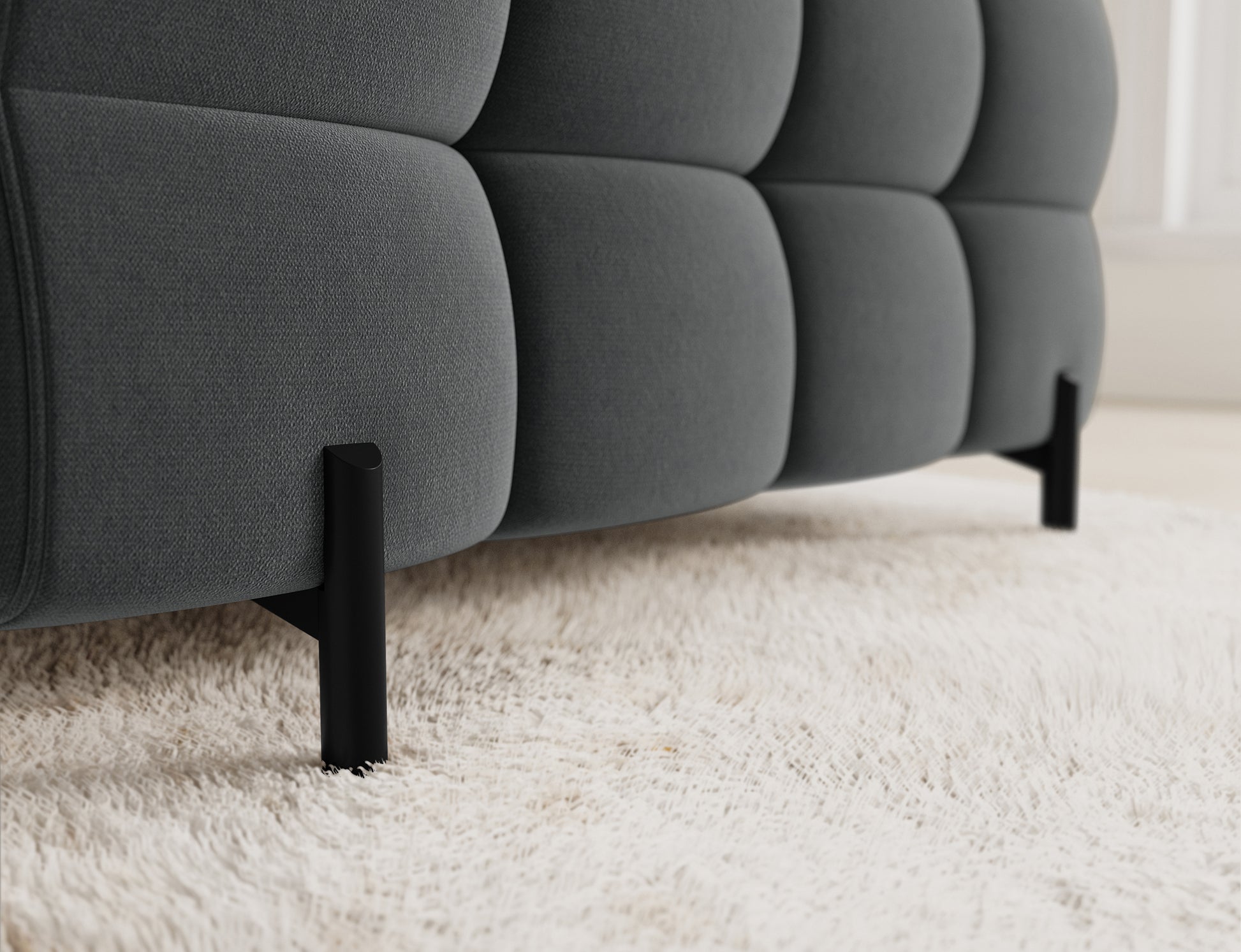 Fectory, narożnik lewy Sola 06, szary. Komfortowe rozwiązanie z odporną na zużycie tkaniną. Idealny do codziennego wypoczynku.