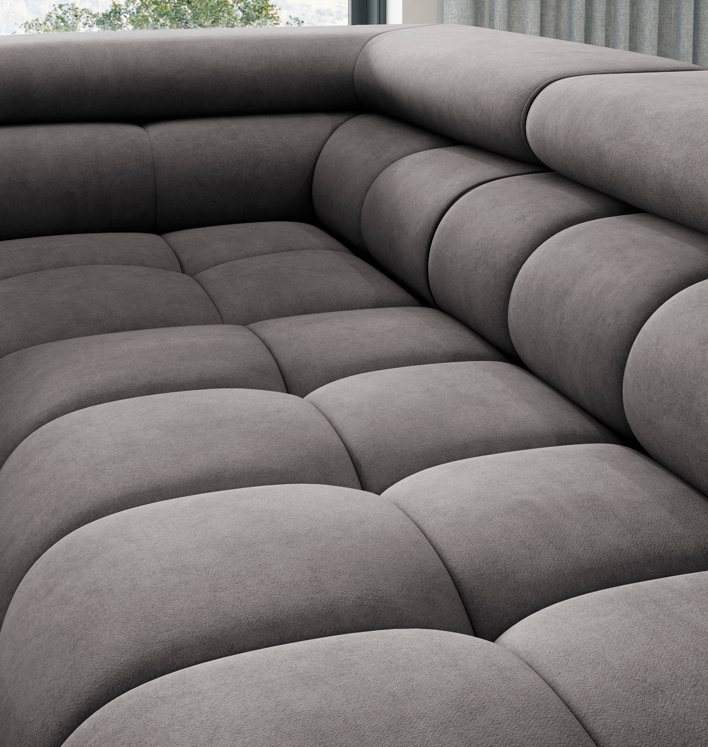 Pikowane siedzisko Ferucce to nie tylko wyjątkowy design, ale i komfort na najwyższym poziomie – zaproś nowoczesność do swojego salonu.