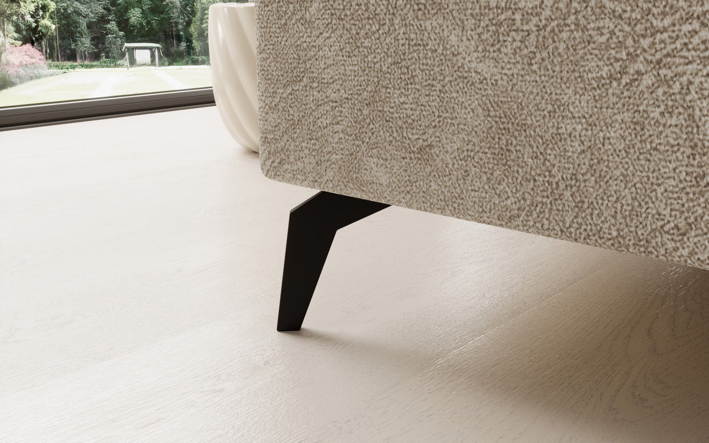 Elegancki narożnik Solange lewy Dora 21 w beżowym wykończeniu to komfortowy mebel do salonu, który łączy nowoczesny design z funkcjonalnością i idealnie wpisuje się w aranżacje rodzinnych wnętrz.