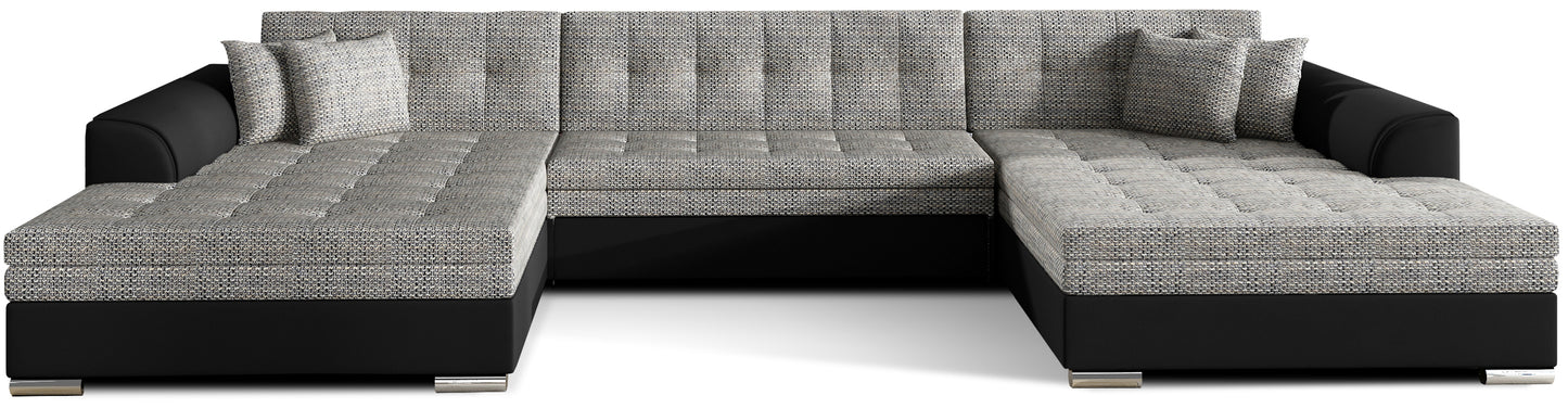 Narożnik Vento – Berlin 01 szary, Soft 11, packshot frontowy.