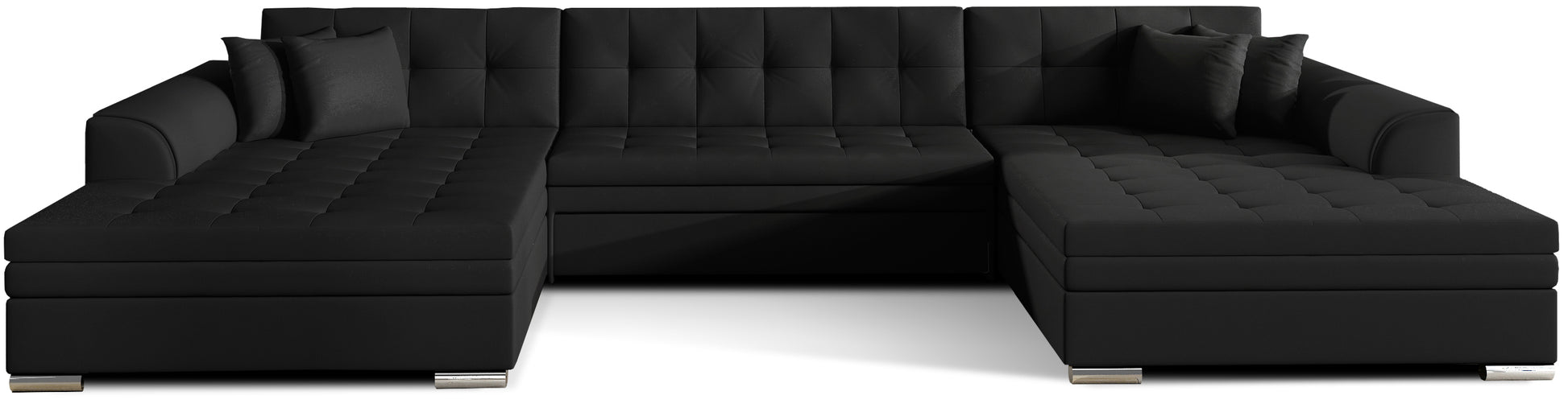 Narożnik Vento – Soft 11 czarny, packshot frontowy.