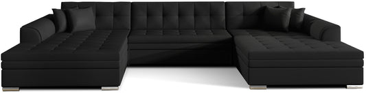 Narożnik Vento – Soft 11 czarny, packshot frontowy.