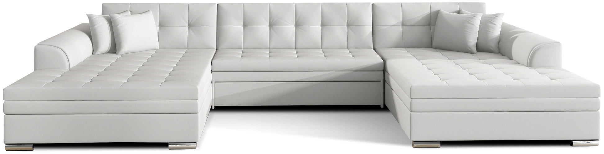 Narożnik Vento – Soft 17 biały, packshot frontowy.