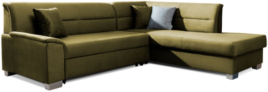 Narożnik Bergen lewostronny w tkaninie Monolith 38 jasnozielony – zdjęcie produktowe