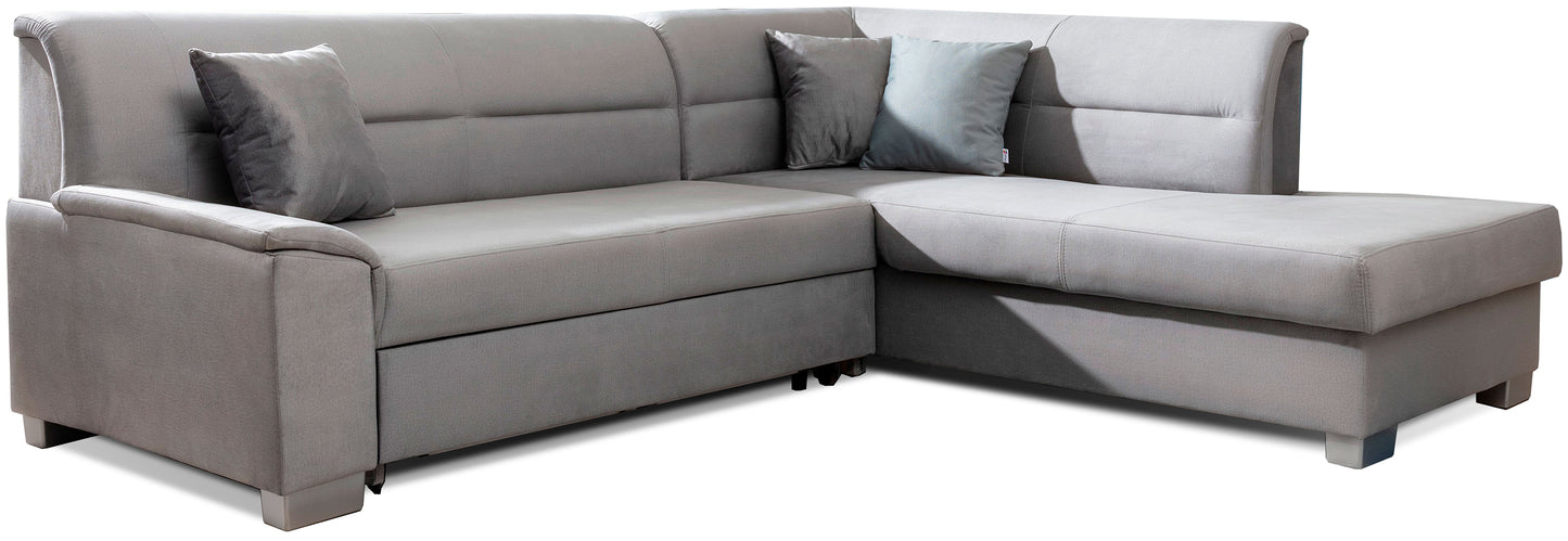 Narożnik Bergen lewostronny, Monolith 84 jasnoszary z szarymi wstawkami Monolith 85 – zdjęcie produktowe