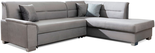 Narożnik Bergen lewostronny, Monolith 84 jasnoszary z szarymi wstawkami Monolith 85 – zdjęcie produktowe