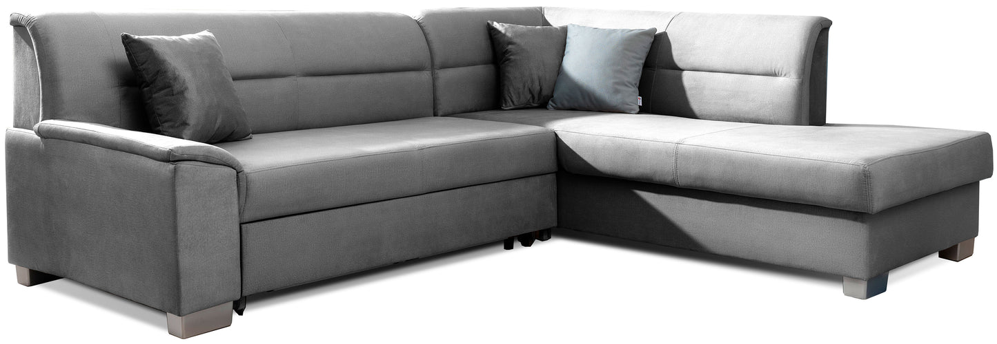 Narożnik Bergen lewostronny w tkaninie Monolith 85 szary – zdjęcie produktowe