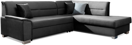 Narożnik Bergen lewostronny w tkaninie Monolith 97 ciemnoszary – zdjęcie produktowe