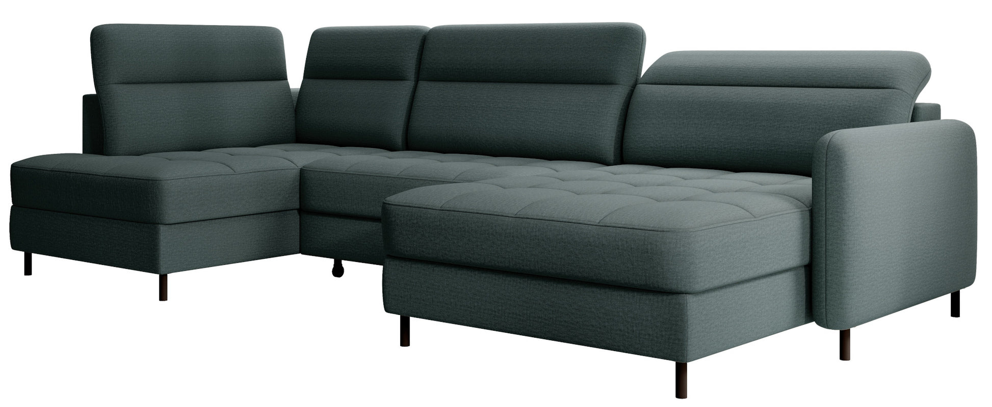 Narożnik z funkcją spania Berrto, Manhattan 38 zielony – packshot na białym tle