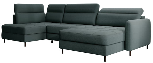 Narożnik z funkcją spania Berrto, Manhattan 38 zielony – packshot na białym tle