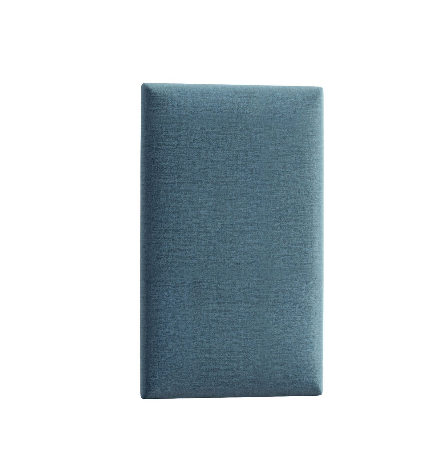 Prostokątny panel tapicerowany Quadratta III Monolith 76 w jasnoniebieskim odcieniu, przedstawiony ukośnie na białym tle, eksponujący miękką, delikatnie melanżową fakturę tkaniny.