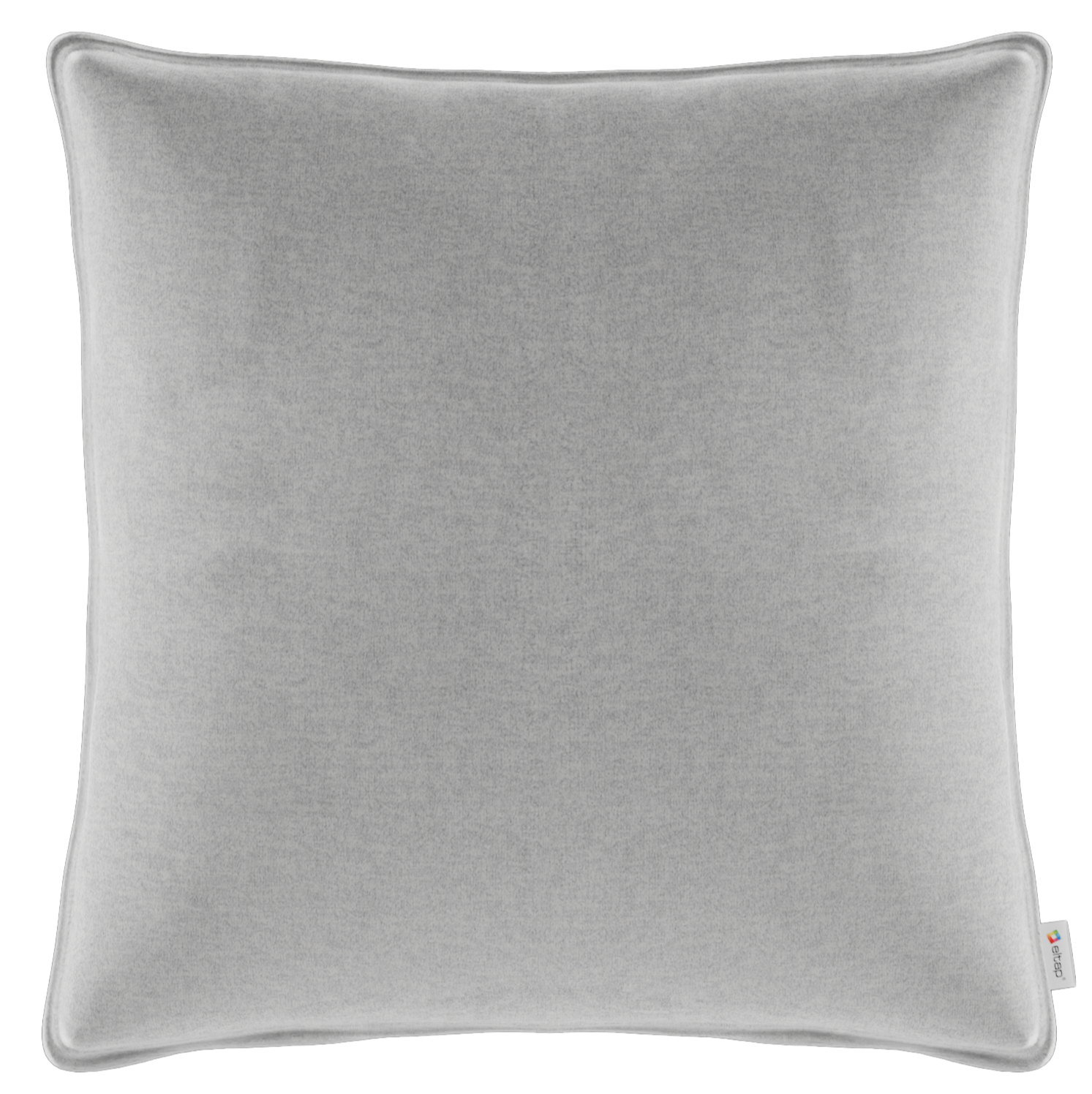 Poszewka dekoracyjna 40×40 cm Monolith 84 jasnoszara – widok z przodu