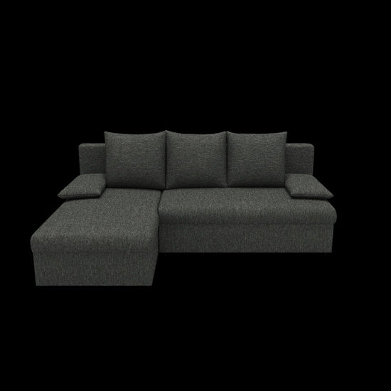 Model 3D narożnika Gino w kolorze ciemnoszarym z funkcją spania