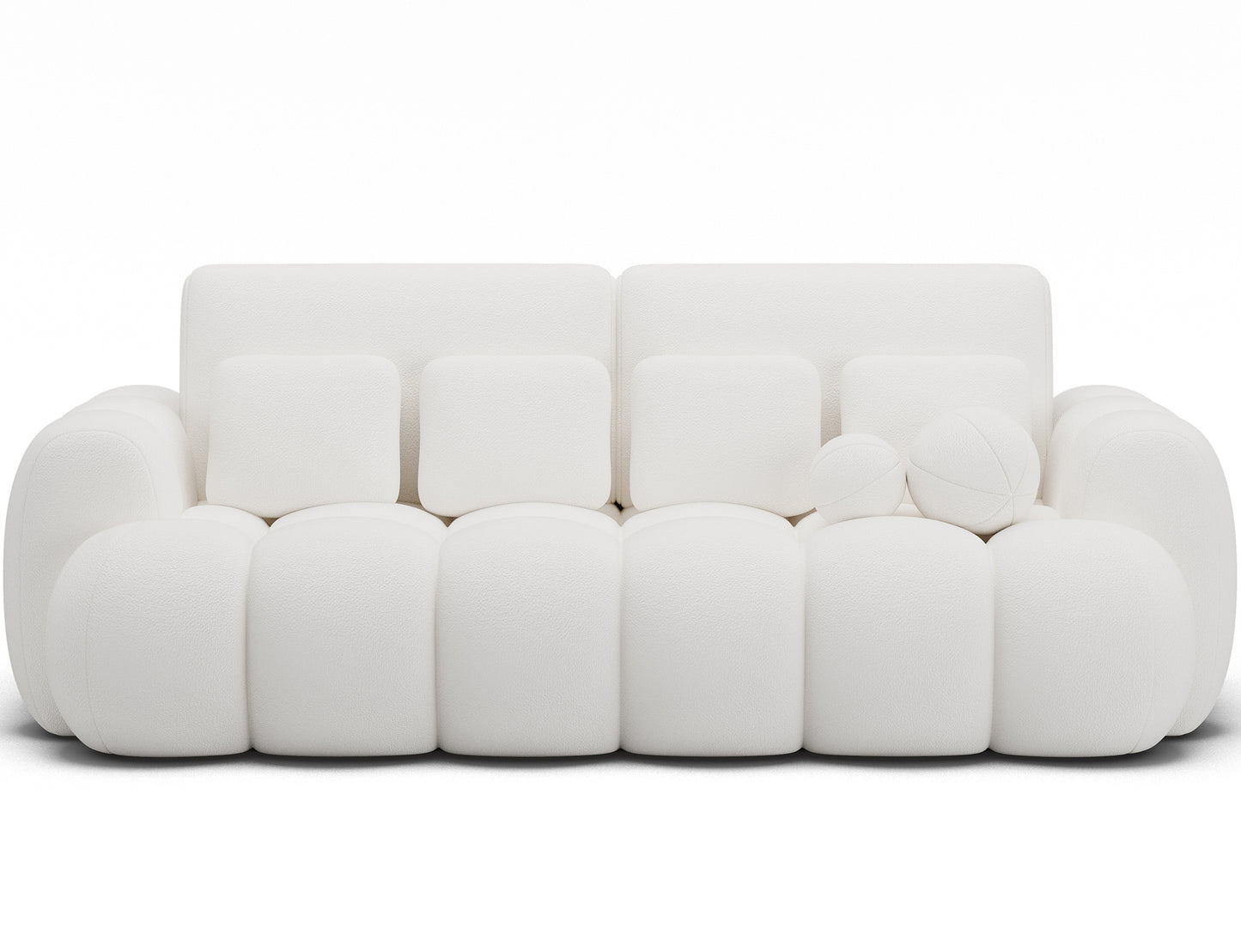 Big Sofa Cotonn w tkaninie Paolli 01 biały – designerska bryła, miękkie moduły i subtelny odcień do eleganckiego wnętrza.