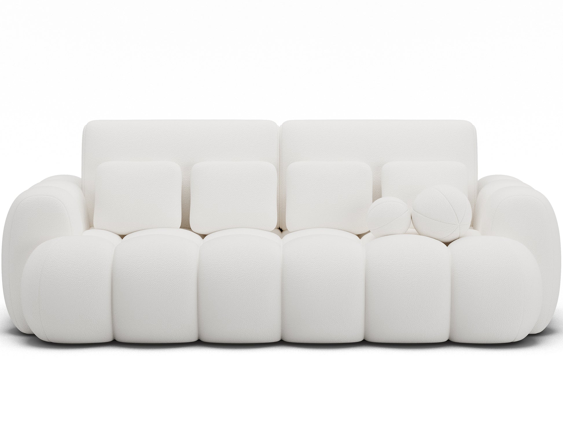 Big Sofa Cotonn w tkaninie Paolli 01 biały – designerska bryła, miękkie moduły i subtelny odcień do eleganckiego wnętrza.