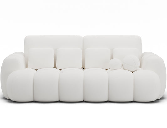Big Sofa Cotonn w tkaninie Paolli 01 biały – designerska bryła, miękkie moduły i subtelny odcień do eleganckiego wnętrza.