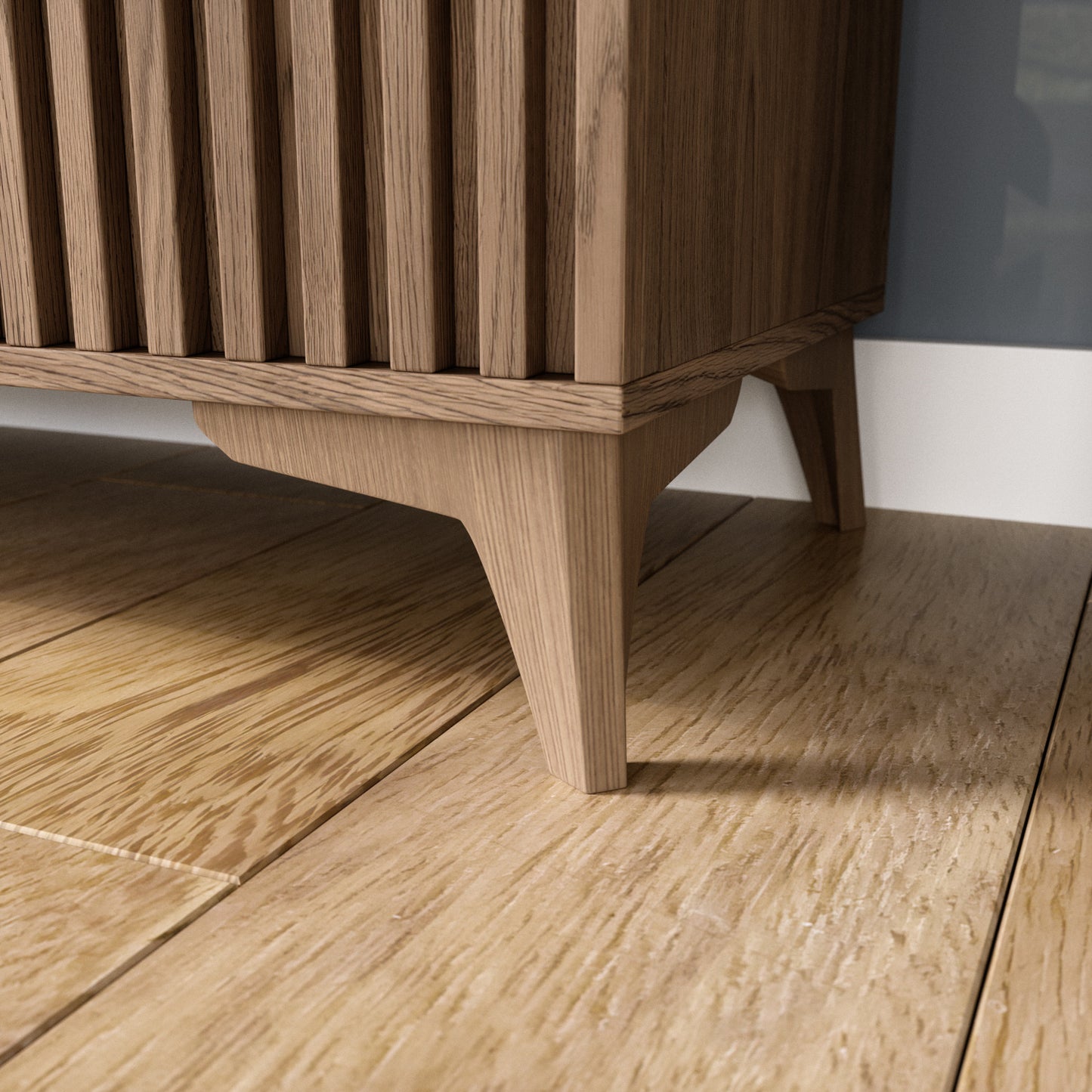 Noga/stelaż szafy Entsian – detal konstrukcyjny.