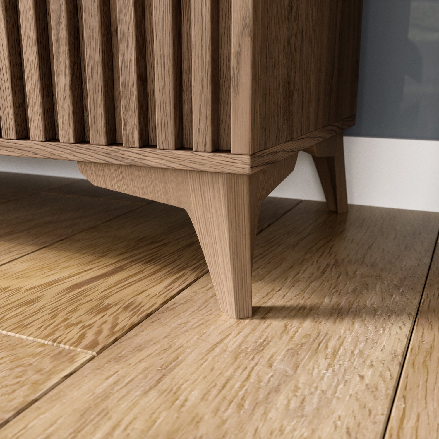 Noga/stelaż szafy Entsian – detal konstrukcyjny.