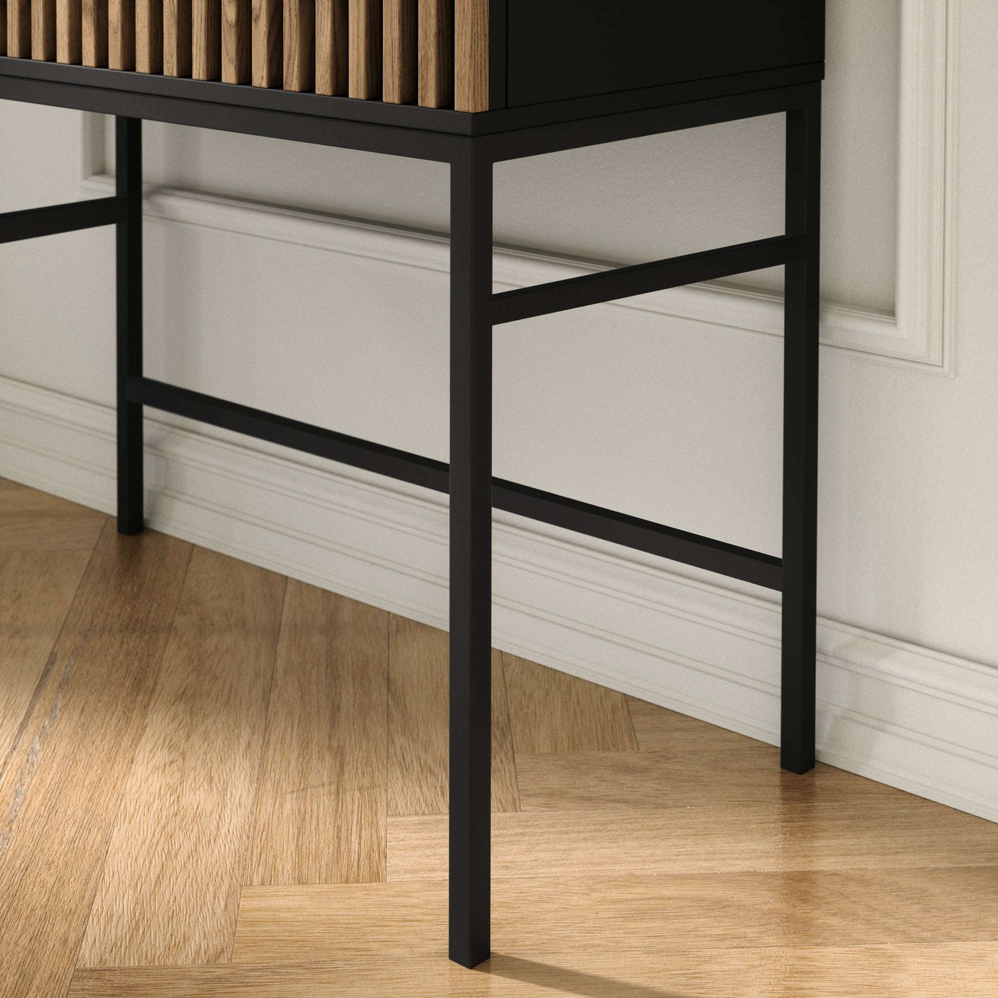 Noga i róg toaletki Meorati, płyta 16 mm, obrzeża ABS.