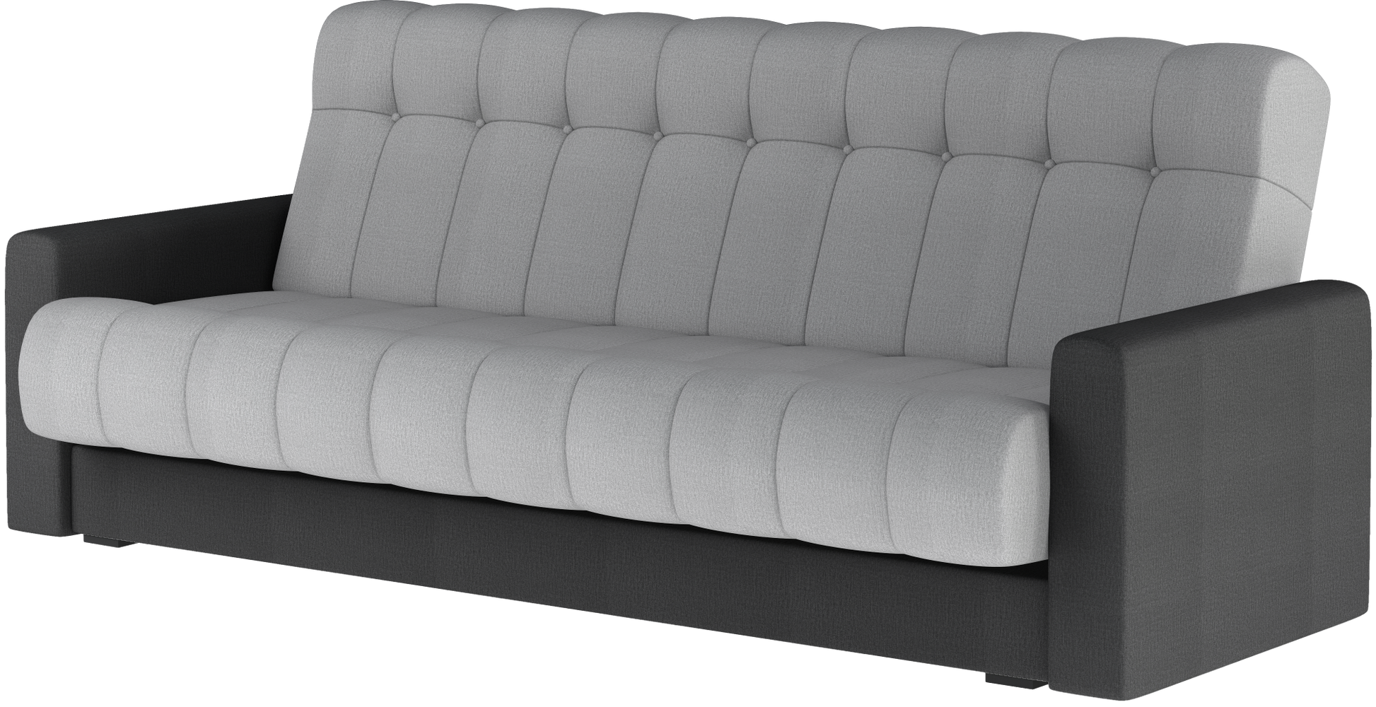 Wersalka Garett pod skosem, ujęcie studyjne — Monolith 85/97, kontrast dwoch szarosci