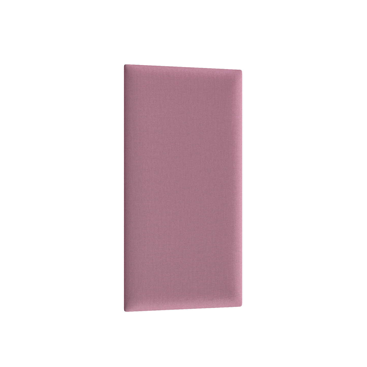 Prostokątny panel tapicerowany Quadratta V Monolith 63 w pastelowym różowym odcieniu, ujęty ukośnie na białym tle, eksponujący miękką, delikatnie melanżową fakturę tkaniny.