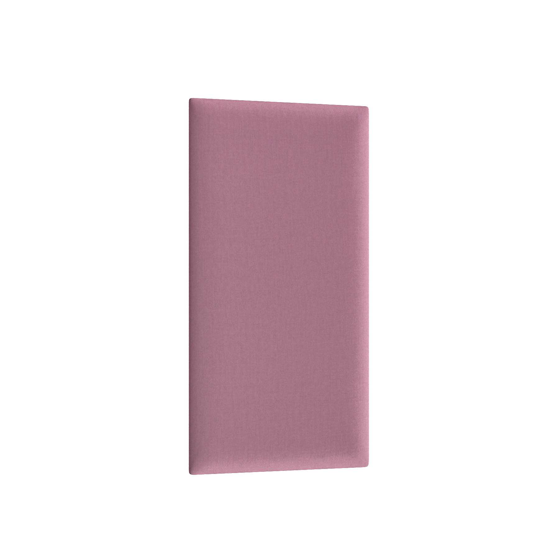 Prostokątny panel tapicerowany Quadratta V Monolith 63 w pastelowym różowym odcieniu, ujęty ukośnie na białym tle, eksponujący miękką, delikatnie melanżową fakturę tkaniny.