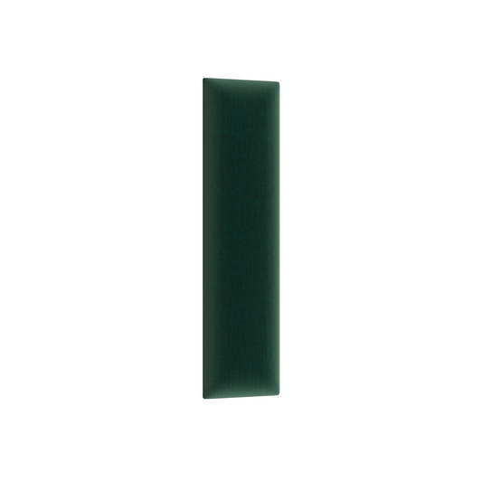 Panel tapicerowany ścienny Quadratta 60x15 cm w kolorze butelkowej zieleni (Monolith 37) – dekoracyjny panel na ścianę