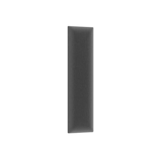 Ciemnoszary panel tapicerowany ścienny Quadratta 60x15 cm (Monolith 97) – dekoracyjny panel na ścianę